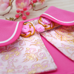 Spring Of Beauty in Fushia Pink Gold CNY Cape