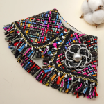 STELLA PEREZ ~ Black Mutli-color Fray Edge Tweed Jacket