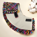 STELLA PEREZ ~ Black Mutli-color Fray Edge Tweed Jacket