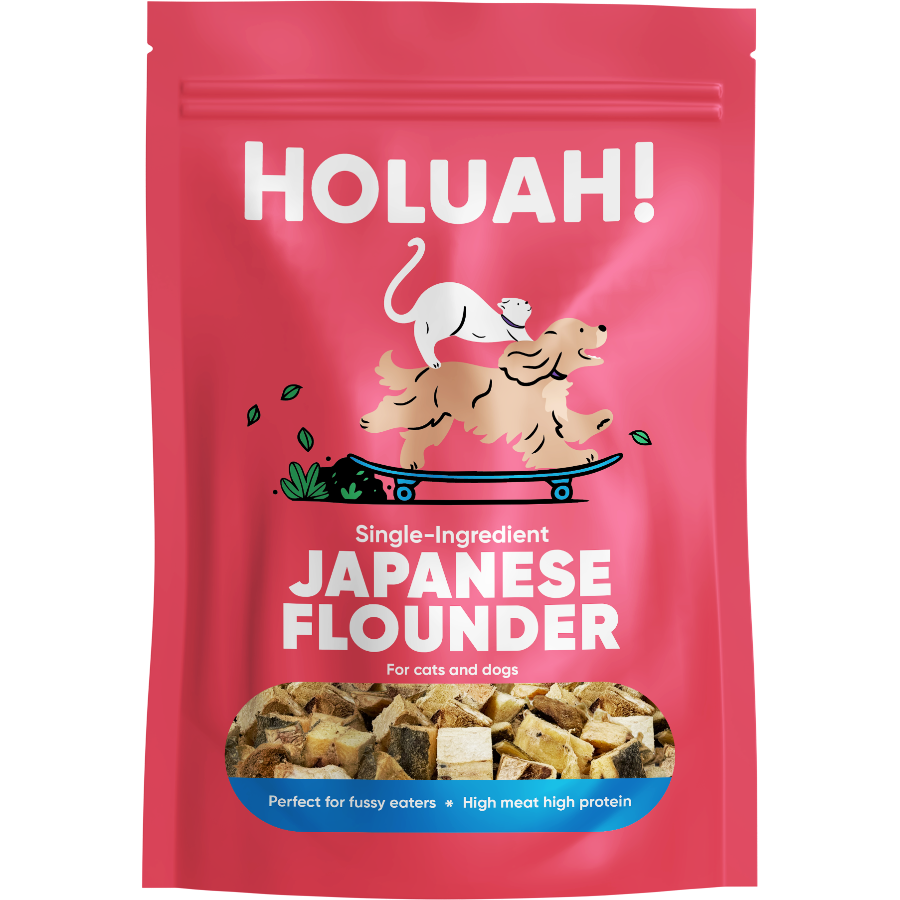 Front - Japanese flounder Holuah! - Freeze Dried Japanese Flounder Cats & Dogs Treats - Image 1