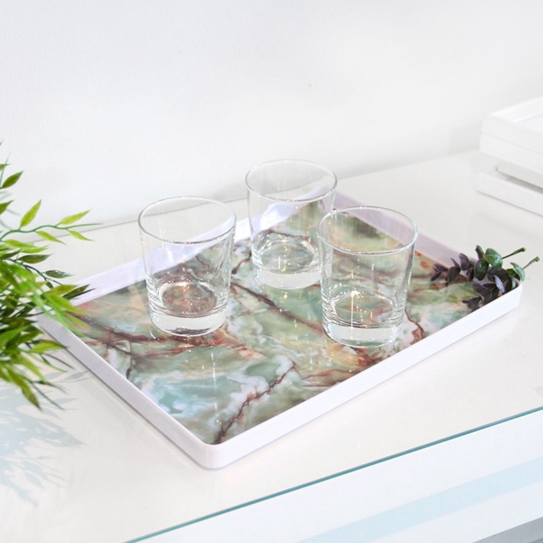 Marble Pattern Serving Tray Nom - Marble Pattern Serving Tray - Image 1