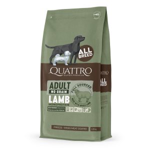 Quattro Adult All Breed No Grain Dry Dog Food - Lamb 1.5kg