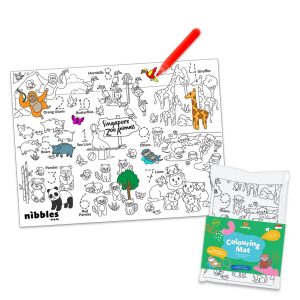 Nibbles by Nom - SG Zoo Silicone Colouring Mat